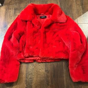 Dayanne Plush Faux Fur Jacket